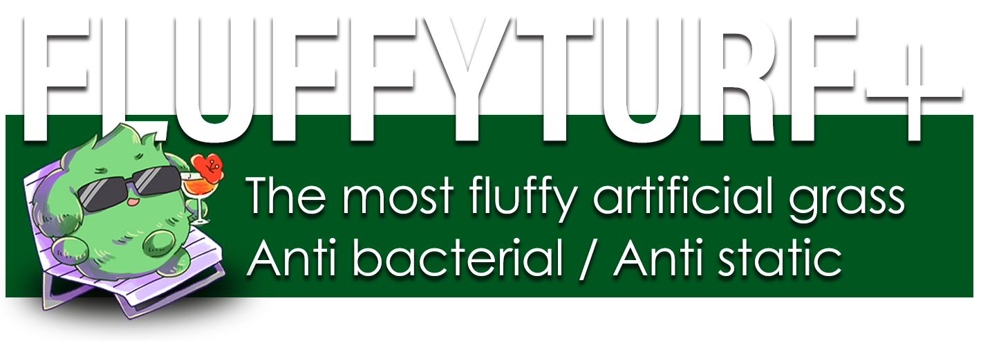 触れるための人工芝フラフィーターフプラス FLUFFYTURF+ The most fluffy artificial grass Anti bacterial Anti static